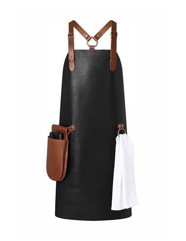 Usnjen predpasnik X-Style z naramnicami 60 x 82 cm