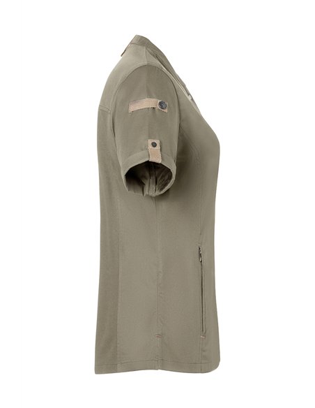 Ženska kuharska jakna kratek rokav Green-Generation