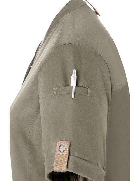 Ženska kuharska jakna kratek rokav Green-Generation