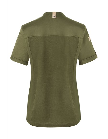 Ženska kuharska jakna kratek rokav Green-Generation