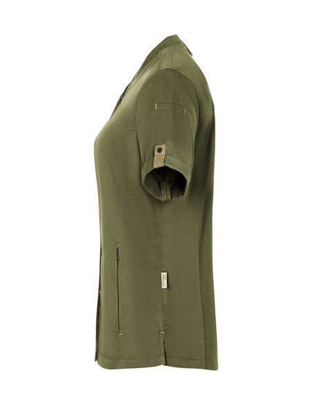 Ženska kuharska jakna kratek rokav Green-Generation