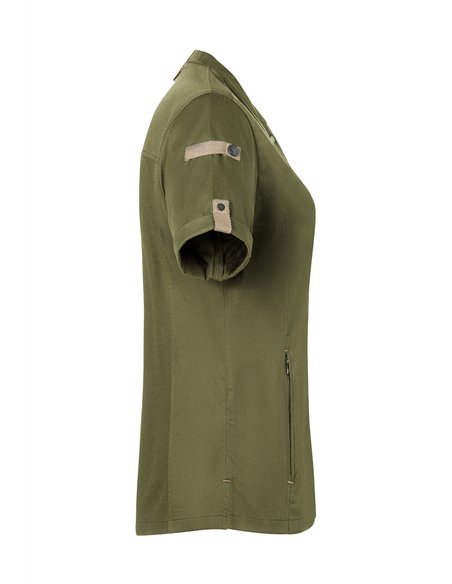 Ženska kuharska jakna kratek rokav Green-Generation