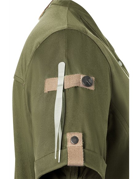 Ženska kuharska jakna kratek rokav Green-Generation