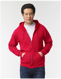 Heavyweight Full Zip Hooded pulover z kapuco in zadrgo