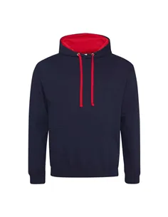 Pulover z dvobarvno kapuco JH003 2