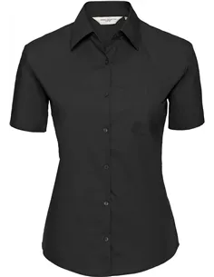 Ženska bombažna poplin srajca  s kratkimi rokavi - 937F