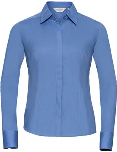 Ženska poplin srajca z dolgimi rokavi 924F 2