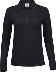 Ženska raztegljiva polo majica z dolgimi rokavi 146