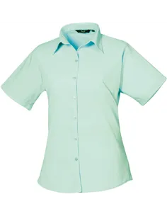 Poplin ženska srajca s kratkimi rokavi PR 302