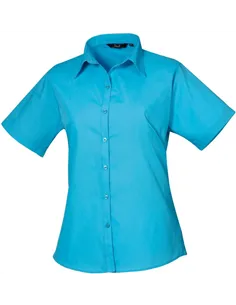 Poplin ženska srajca s kratkimi rokavi PR 302 2