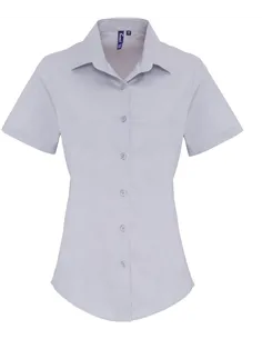 Poplin ženska srajca s kratkimi rokavi PR 346 2