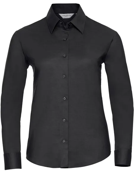 Ženska oksford srajca z dolgimi rokavi - 932F