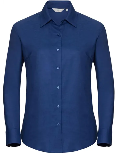 Ženska oksford srajca z dolgimi rokavi - 932F