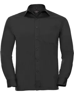 Moška poplin srajca z dolgimi rokavi - 934M