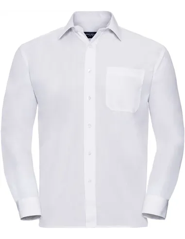 Moška poplin srajca z dolgimi rokavi - 934M