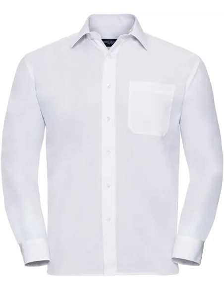 Moška poplin srajca z dolgimi rokavi - 934M
