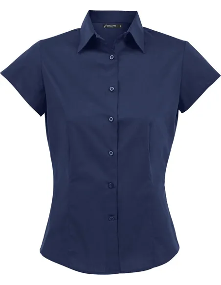 Ženska srajca s kratkimi rokavi in z elastanom EXCESS