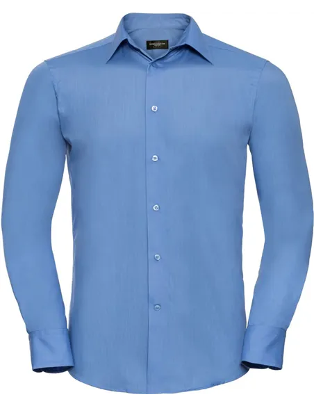 Moška poplin srajca z dolgimi rokavi 924M