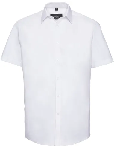 Moška srajca z vzorcem ribje kosti, kratek rokav