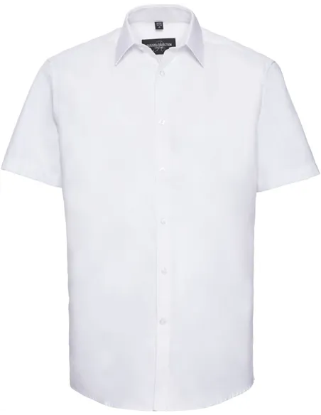 Moška srajca z vzorcem ribje kosti, kratek rokav