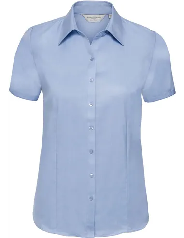 Ženska srajca z vzorcem ribje kosti, kratek rokav