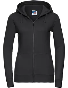 Ženski authentic pulover z kapuco in zadrgo