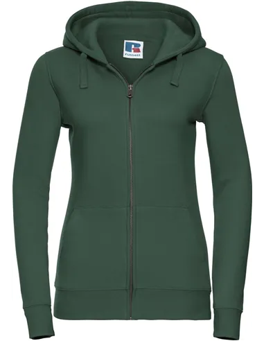 Ženski authentic pulover z kapuco in zadrgo