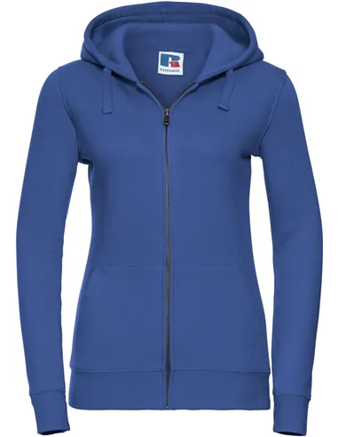 Ženski authentic pulover z kapuco in zadrgo