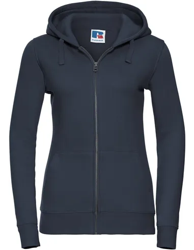 Ženski authentic pulover z kapuco in zadrgo