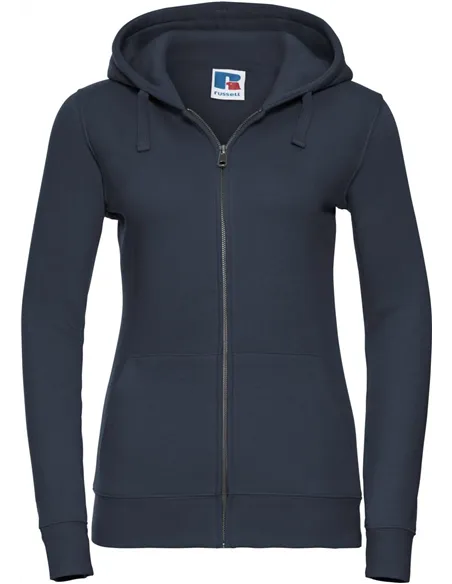 Ženski authentic pulover z kapuco in zadrgo