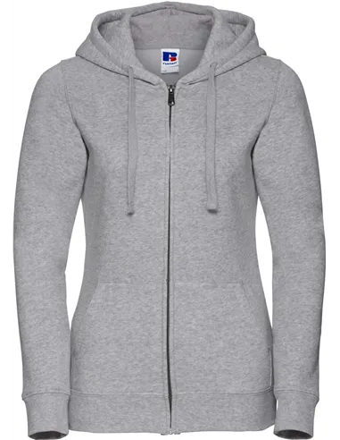 Ženski authentic pulover z kapuco in zadrgo