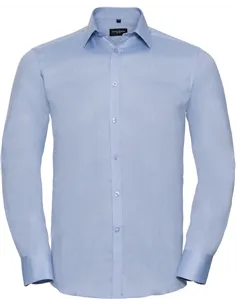 Moška srajca z vzorcem ribje kosti, dolg rokav