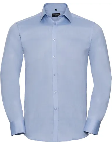 Moška srajca z vzorcem ribje kosti, dolg rokav