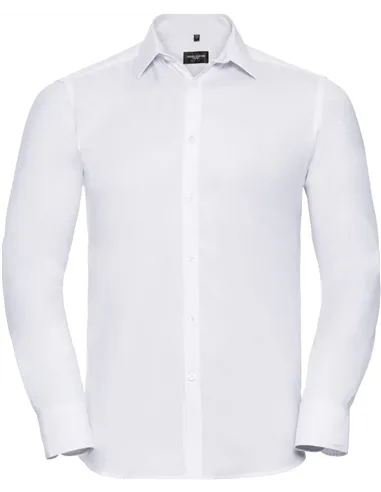 Moška srajca z vzorcem ribje kosti, dolg rokav