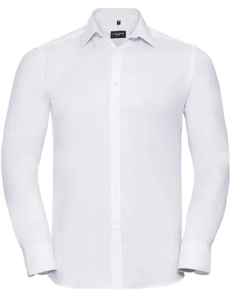 Moška srajca z vzorcem ribje kosti, dolg rokav