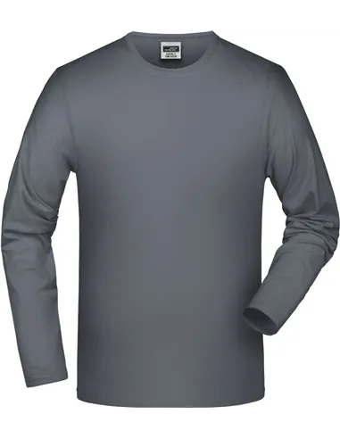 Majica z elastanom z dolgimi rokavi James & Nicholson | JN 56