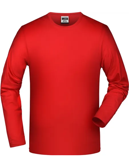 Majica z elastanom z dolgimi rokavi James & Nicholson | JN 56