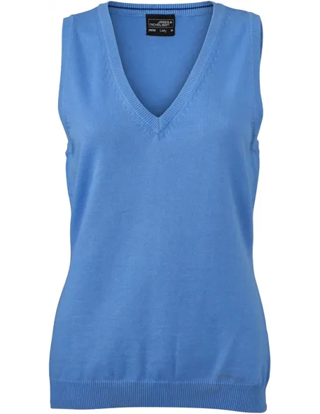 Ženski pleten brezrokavnik James & Nicholson | JN 656