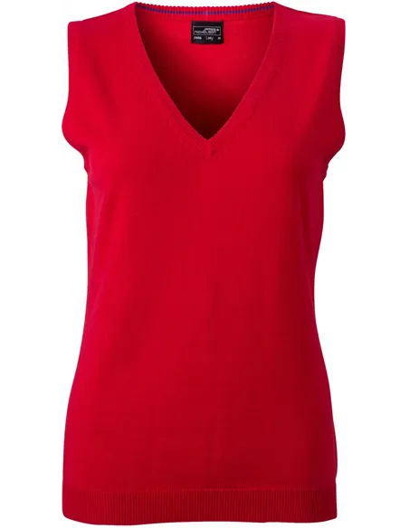 Ženski pleten brezrokavnik James & Nicholson | JN 656