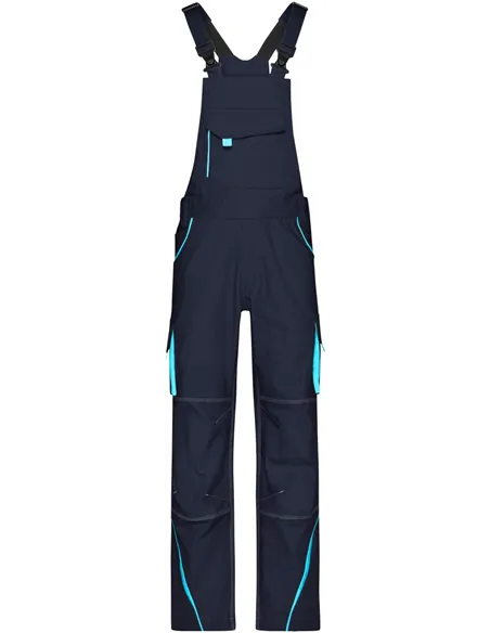 Delovne dolge hlače z naramnicami James & Nicholson | JN 848