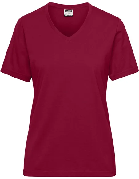 Ženska delovna majica s kratkimi rokavi James & Nicholson | JN 1807