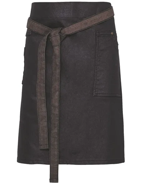 Denim kratek predpasnik z žepi PR 135