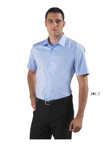 Moška srajca z elastanom in kratkimi rokavi BROADWAY