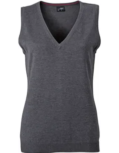 Ženski pleten brezrokavnik James & Nicholson | JN 656