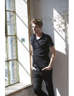 Moška majica z elestanom V-izrez SF122