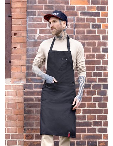 Bib Apron ROCK CHEF®-Stage2 with Buckle and Pockets