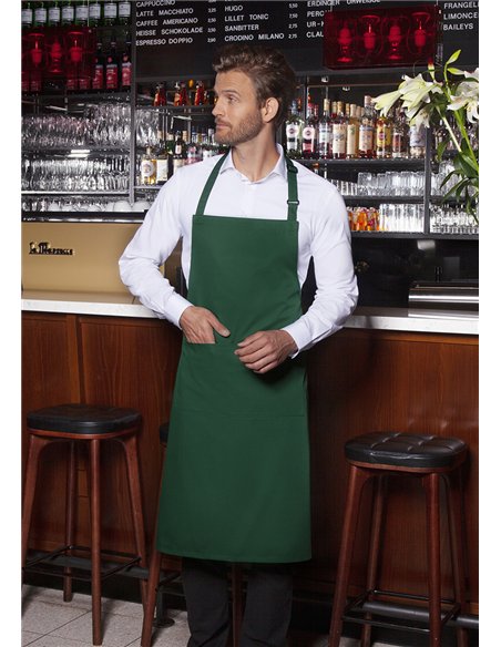 Daljši predpasnik Basic z zaponko in žepom