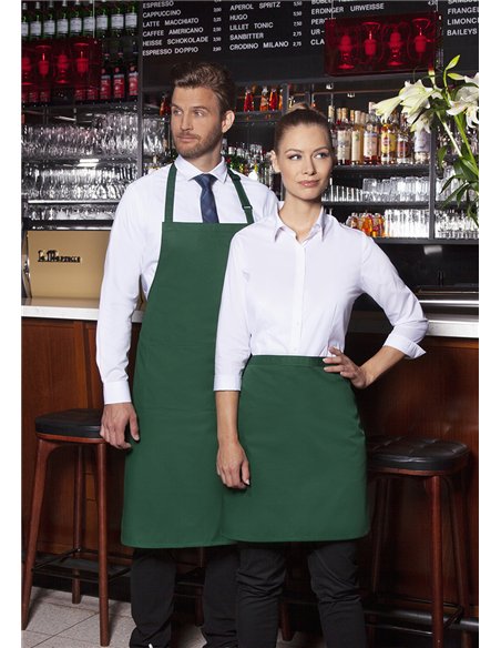 Daljši predpasnik Basic z zaponko in žepom