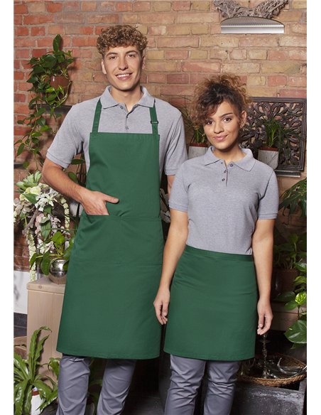 Daljši predpasnik Basic z zaponko in žepom