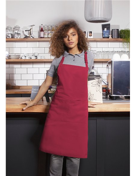 Daljši predpasnik Basic z zaponko in žepom